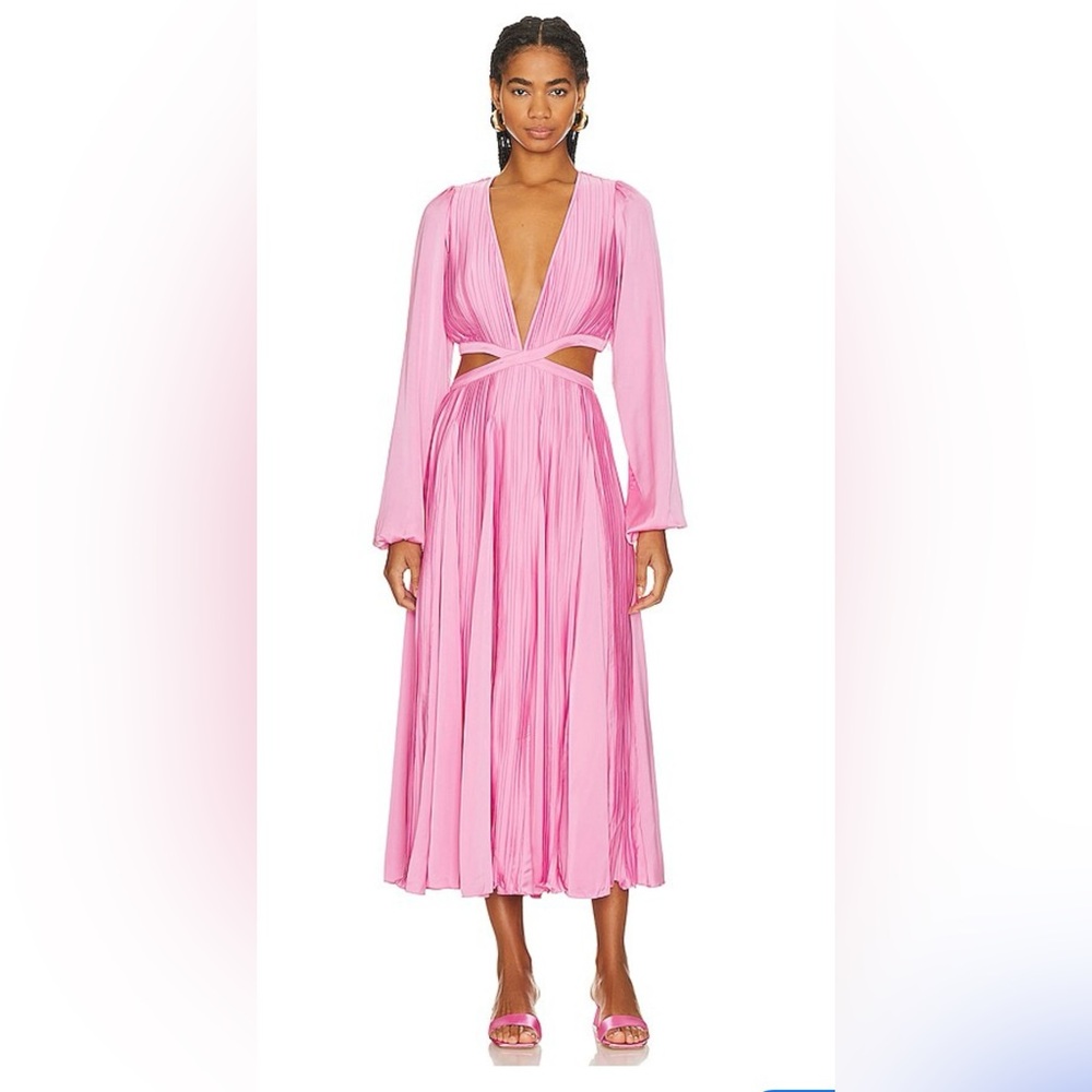 Rococco Sand Bree Pleated Cut Out Dress